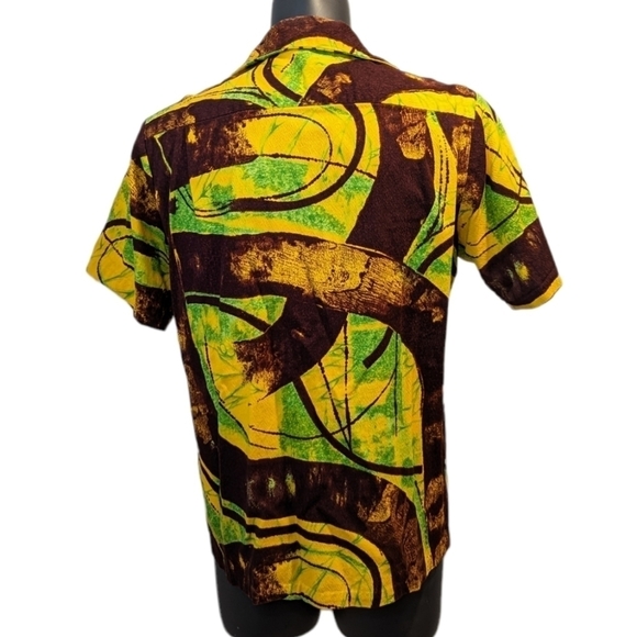 Vintage Hawaiian shirt No size tag Barkcloth - Picture 6 of 11